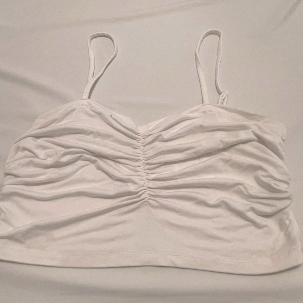 White crop top